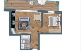 2 dormitorio piso 37 m² en Tel Aviv, Israel. $1 154 000