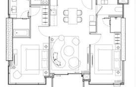 2 dormitorio piso 84 m² en Pattaya, Tailandia. $591 000