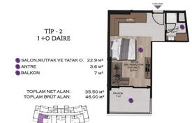 2-dormitorio apartamentos en edificio nuevo 47 m² en Çeşmeli, Turquía. $44 000