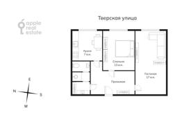 2 dormitorio piso 53 m² en Tverskoy district, Rusia. 35 000 ₽  por semana