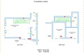 3 dormitorio ático 102 m² en Muratpaşa, Turquía. $185 000