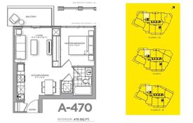 1 dormitorio piso en Wellesley Street East, Canadá. C$809 000