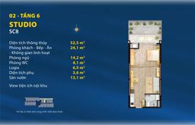1 dormitorio piso 45 m² en Da Nang, Vietnam. $95 000