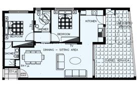 2 dormitorio piso 107 m² en Germasogeia, Chipre. 671 000 €
