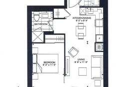 1 dormitorio piso en Peter Street, Canadá. C$857 000
