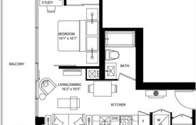 1 dormitorio piso en Adelaide Street West, Canadá. C$917 000