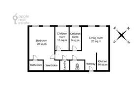 4 dormitorio piso 105 m² en Moscow, Rusia. $1 020  por semana