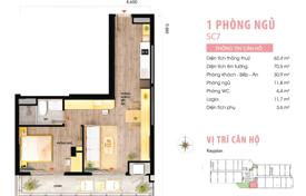 1 dormitorio piso 59 m² en Da Nang, Vietnam. $110 000