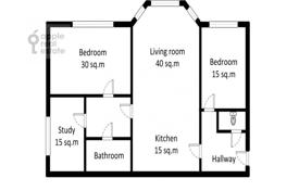 4 dormitorio piso 121 m² en Presnensky district, Rusia. 88 000 ₽  por semana