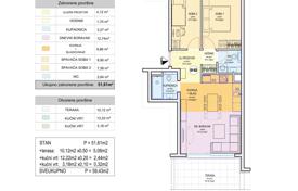 2 dormitorio piso 57 m² en Split, Croacia. 281 000 €